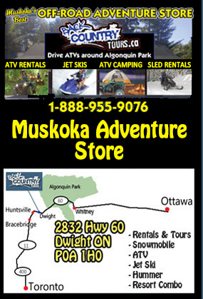 Back Country Tours Snowmobiling at Edgewater Park Lodge Muskoka