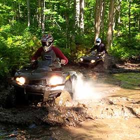 muskoka epic atv camping tour, atv tour into your campsite