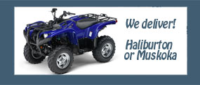 we deliver atv and snowmobiles to accommodation and resorts in muskoka and haliburton