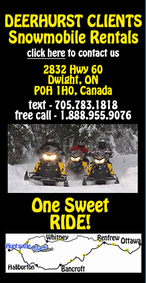 Back Country Tours Snowmobiling at Deerhurst Resort Muskoka