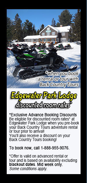 discount at Edgewater Park Lodge, 20% off room rate