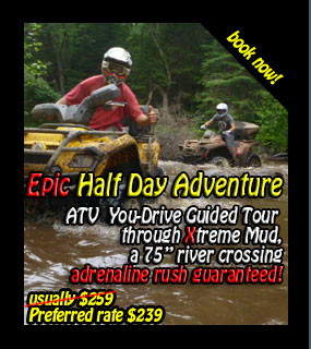 Back Country Tours ATV at Couples Resort Muskoka