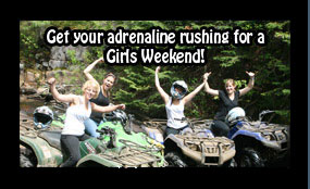 girls weekends muskoka atv snowmobiles