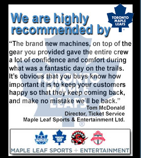 recommended by the toronto maple leafs atv, snowmobile, jet ski rental specialists in Ontario