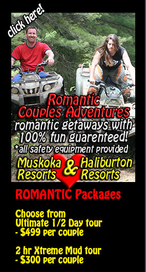 couples adventures atv muskoka