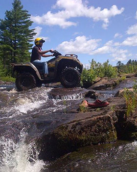 atv rentals muskoka and haliburton ontario back country tours