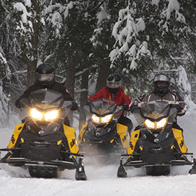 snowmobile rentals and tours for winter stag events bachelor parties