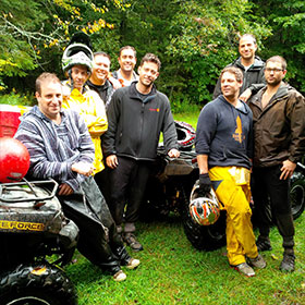 muskoka epic atv camping tour, atv tour into your campsite