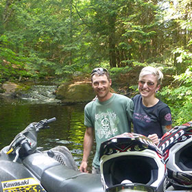 muskoka epic atv camping tour, atv tour into your campsite