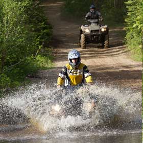 muskoka epic atv camping tour, atv tour into your campsite