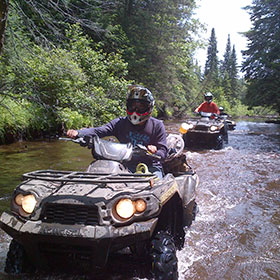 atv camping around algonquin park camp with atv