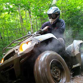 atv camping around algonquin park camp with atv