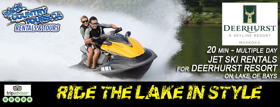 Jet Ski Sea Doo Wave Runner Rentals At Deerhurst Resort Muskoka Jet Ski Sea Doo And Wave Runner Rentals In Muskoka Ontario Personal Water Craft Rentals Servicing Servicing Muskoka Lakes Lake Of Bays Lake