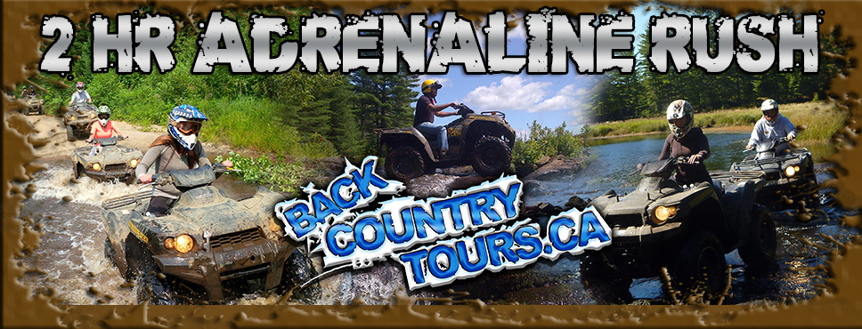 2 hour atv tour family muskoka and haliburton