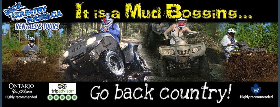 muddy atv tours haliburton and muskoka ontario