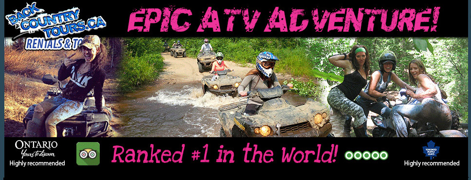 muddy atv stagette and bachelorette tours haliburton and muskoka ontario