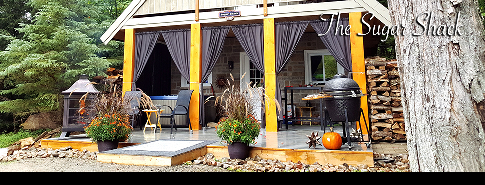 The Sugar Shack outside, Haliburton cottage rentals