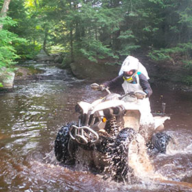 muskoka epic atv camping tour, atv tour into your campsite