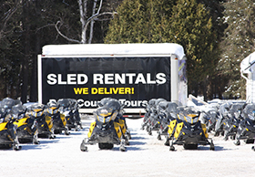 snowmobiling muskoka deerhurst resort rentals