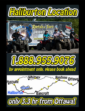 haliburton back country tours location for atv and snowmobile rentals and tours
