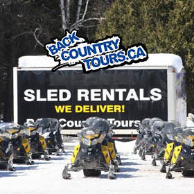 snowmobile rentals and tours for winter stag events bachelor parties