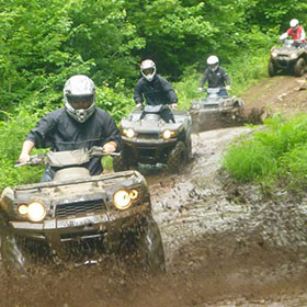 muskoka epic atv camping tour, atv tour into your campsite