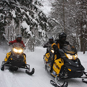 snowmobile rentals and tours for winter stag events bachelor parties