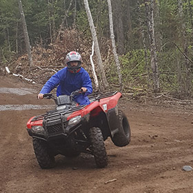 muskoka epic atv camping tour, atv tour into your campsite